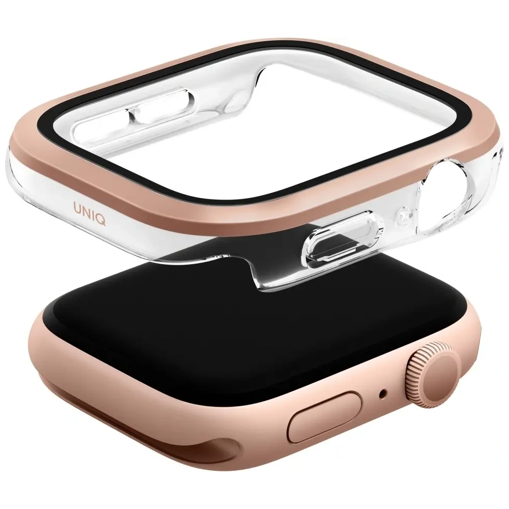Hurtownia GSM - Etui UNIQ Voute do Apple Watch Series 10 46mm z szybką różowo-złoty - UNIQ1505 - {ean13} - Hurt