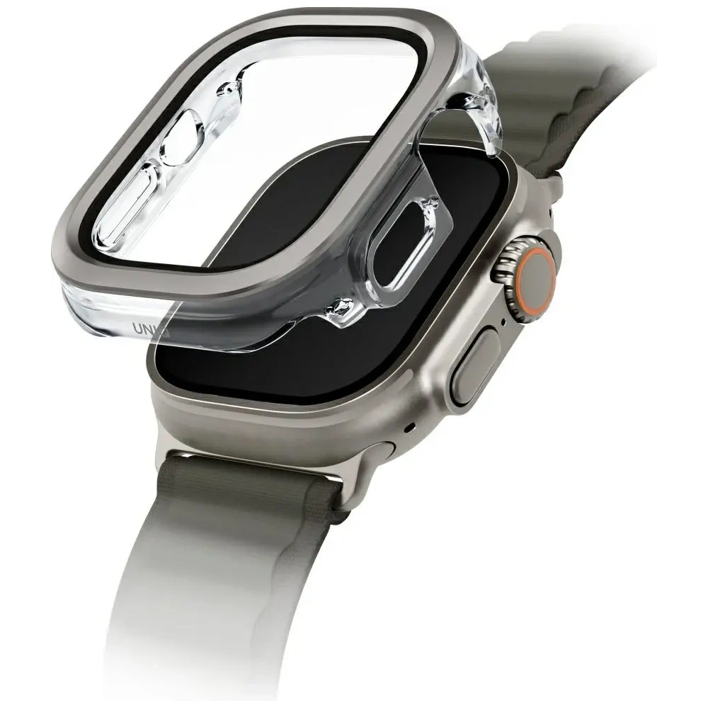 Hurtownia GSM - UNIQ Voute Apple Uhr Ultra 49mm mit Glas Silber - UNIQ1508 - {ean13} - Hurt