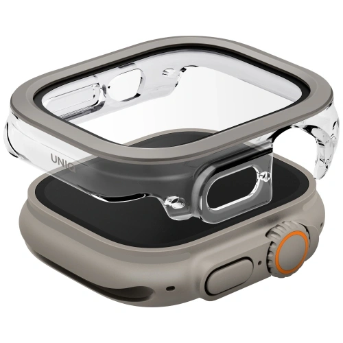 Etui UNIQ Voute do Apple Watch Ultra 49mm z szybką srebrny