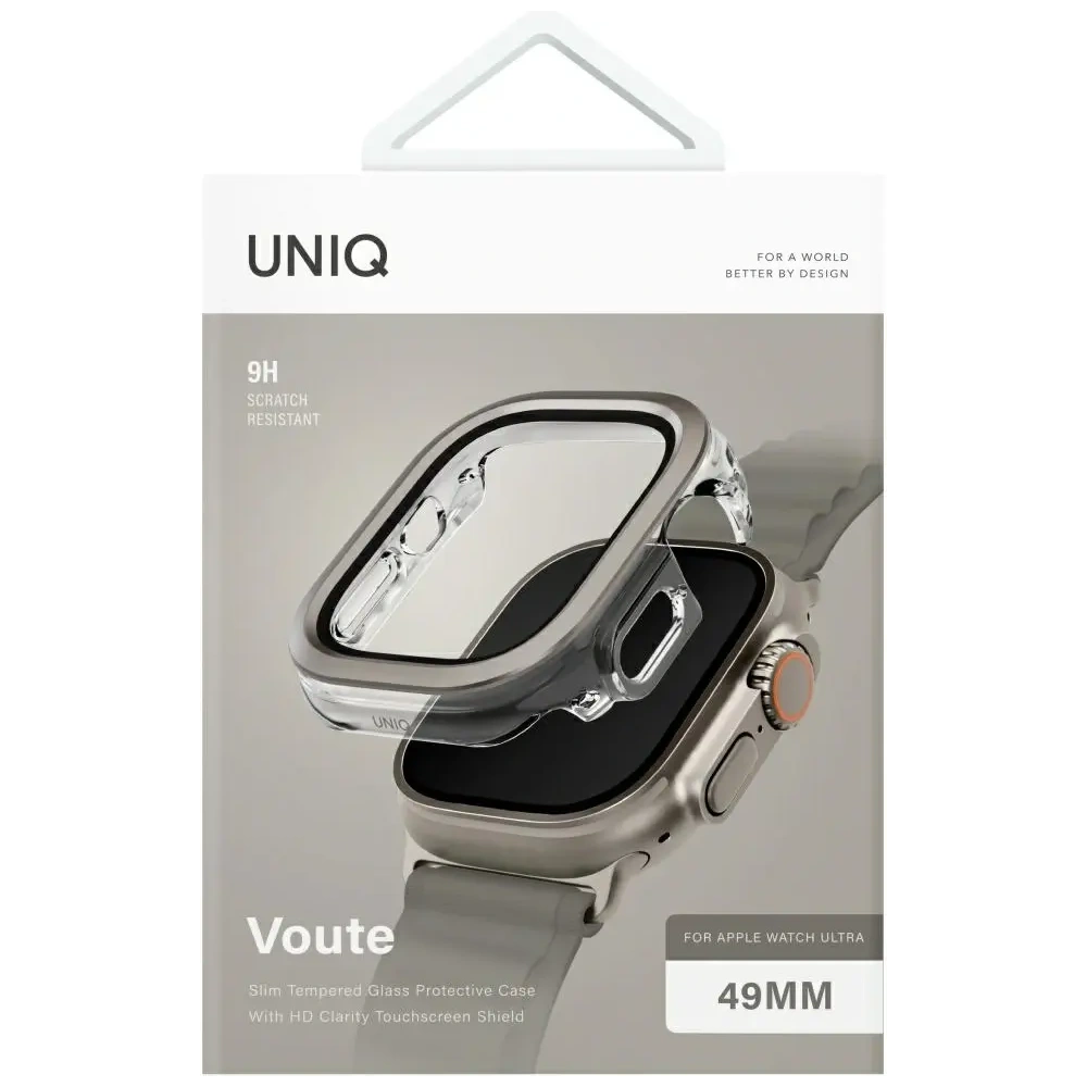 Hurtownia GSM - UNIQ Voute Apple Uhr Ultra 49mm mit Glas Silber - UNIQ1508 - {ean13} - Hurt