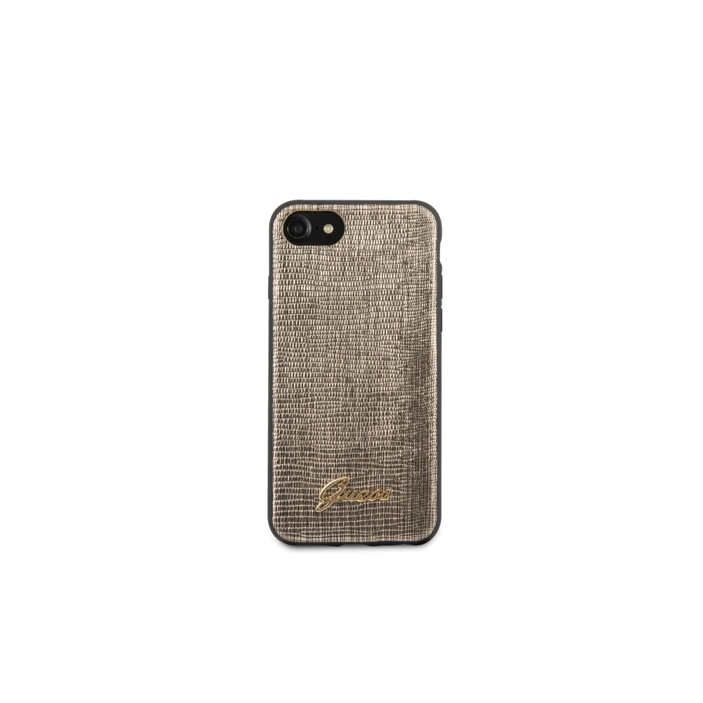 Hurtownia GSM - Etui Guess GUHCI8PCUMLLIGO Apple iPhone SE 2022/SE 2020/8/7 zlatý/gold Lizard Collection - GUE507GLD - {ean13} - Hurt