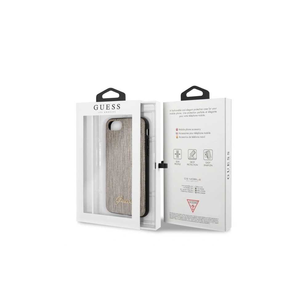 Hurtownia GSM - Etui Guess GUHCI8PCUMLLIGO Apple iPhone SE 2022/SE 2020/8/7 zlatý/gold Lizard Collection - GUE507GLD - {ean13} - Hurt
