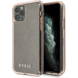 Hurtownia GSM - Etui Guess GUHCN58PCGLPI Apple iPhone 11 Pro růžový/pink tvrdý obal Glitter - GUE508PNK - {ean13} - Hurt