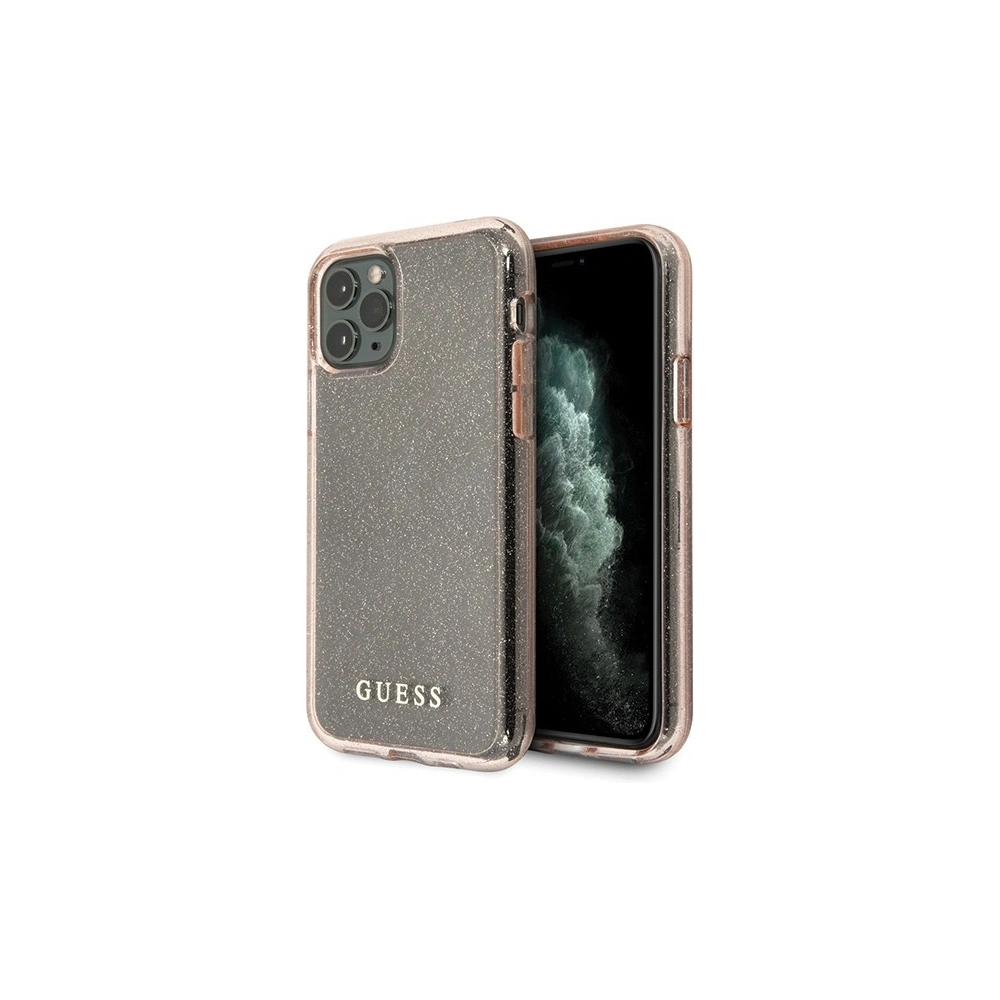 Hurtownia GSM - Etui Guess GUHCN58PCGLPI Apple iPhone 11 Pro růžový/pink tvrdý obal Glitter - GUE508PNK - {ean13} - Hurt