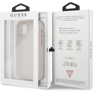 Hurtownia GSM - Etui Guess GUHCN58PCGLPI Apple iPhone 11 Pro růžový/pink tvrdý obal Glitter - GUE508PNK - {ean13} - Hurt