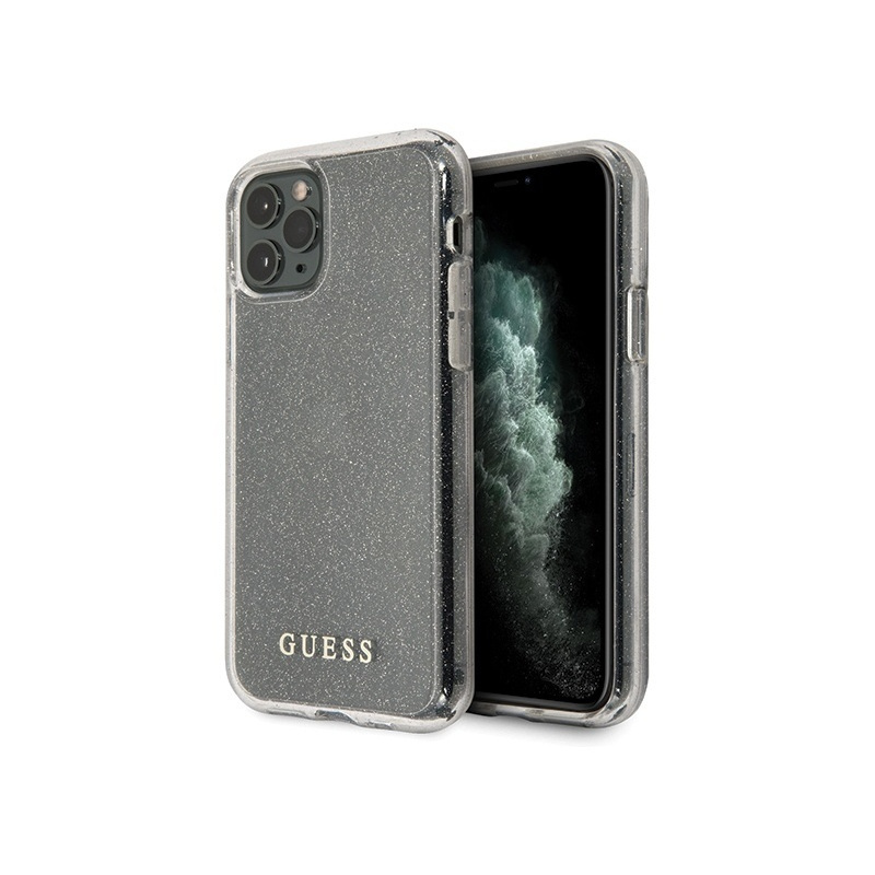 Hurtownia Guess - 3700740477700 - GUE509SLV - Etui Guess GUHCN58PCGLSI Apple iPhone 11 Pro srebrny/silver hard case Glitter - B2B homescreen