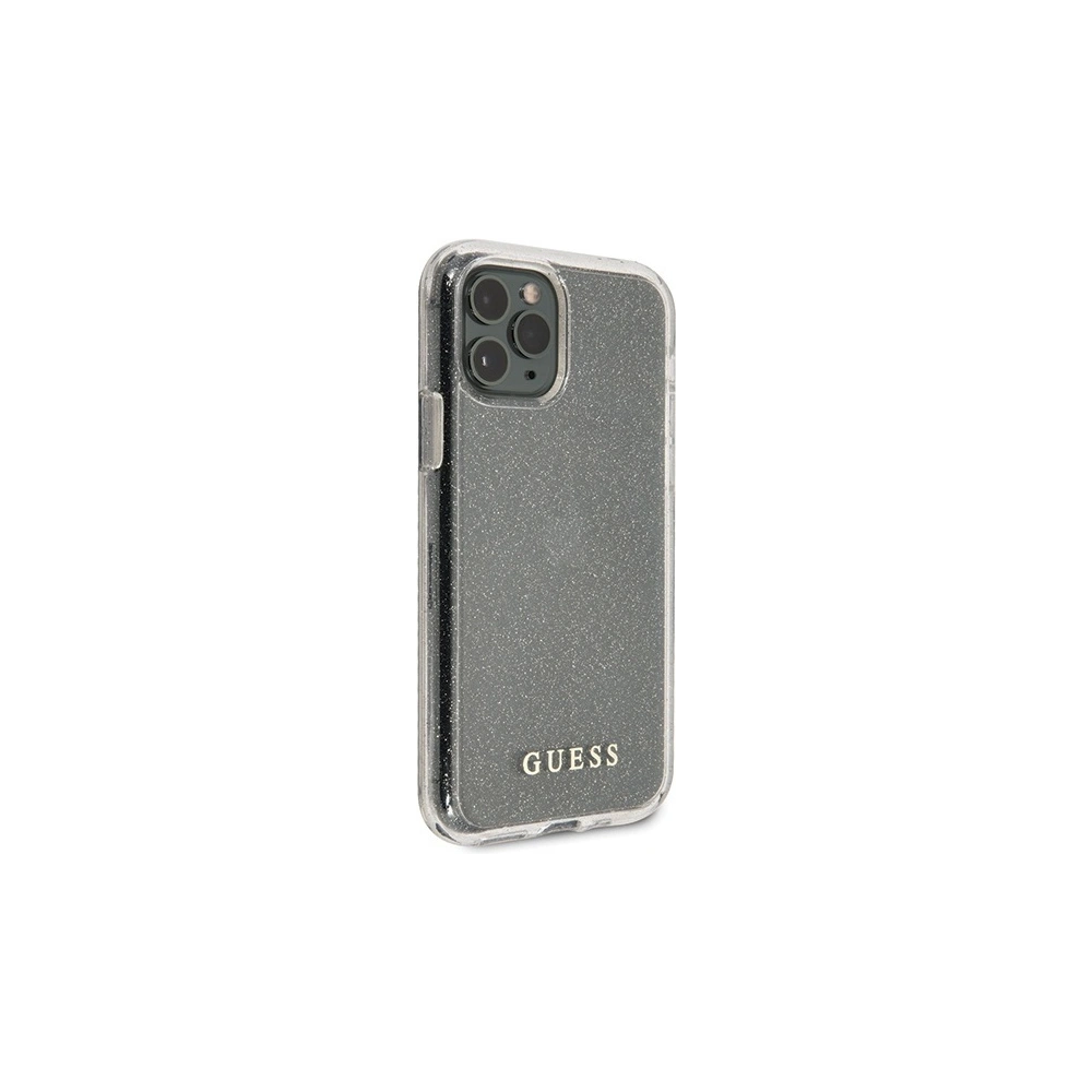 Wholesale Guess GUHCN58PCGLSI Apple iPhone 11 Pro silver hard case Glitter - GUE509SLV - {ean13} - Hurt