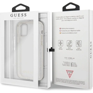 Hurtownia GSM - Etui Guess GUHCN58PCGLSI Apple iPhone 11 Pro stříbrný/silver hard case Glitter - GUE509SLV - {ean13} - Hurt