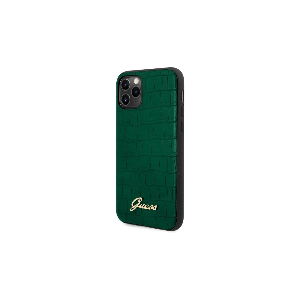 Hurtownia GSM - Etui Guess GUHCN58PCUMLCRDG Apple iPhone 11 Pro verde/dark green Croco Collection - GUE511GRN - {ean13} - Hurt