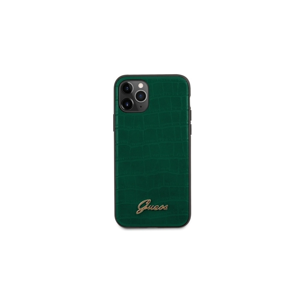 Hurtownia GSM - Etui Guess GUHCN58PCUMLCRDG Apple iPhone 11 Pro verde/dark green Croco Collection - GUE511GRN - {ean13} - Hurt