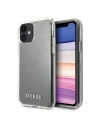 Guess GUHCN61PCGLSI Apple iPhone 11 silver hard case Glitter