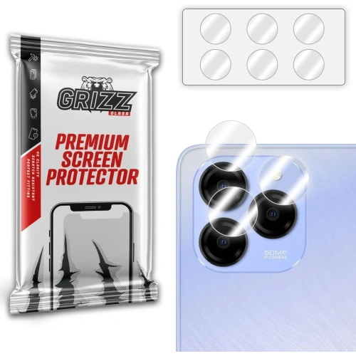 Szkło na aparat GrizzGlass HybridGlass Camera do Meizu Note 21 [2 PACK]