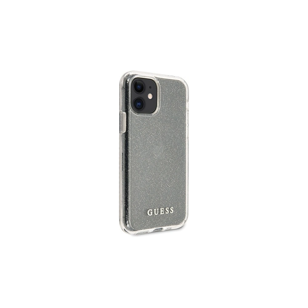 Hurtownia GSM - Case Guess GUHCN61PCGLSI Apple iPhone 11 silber/hard case Glitter - GUE514SLV - {ean13} - Hurt