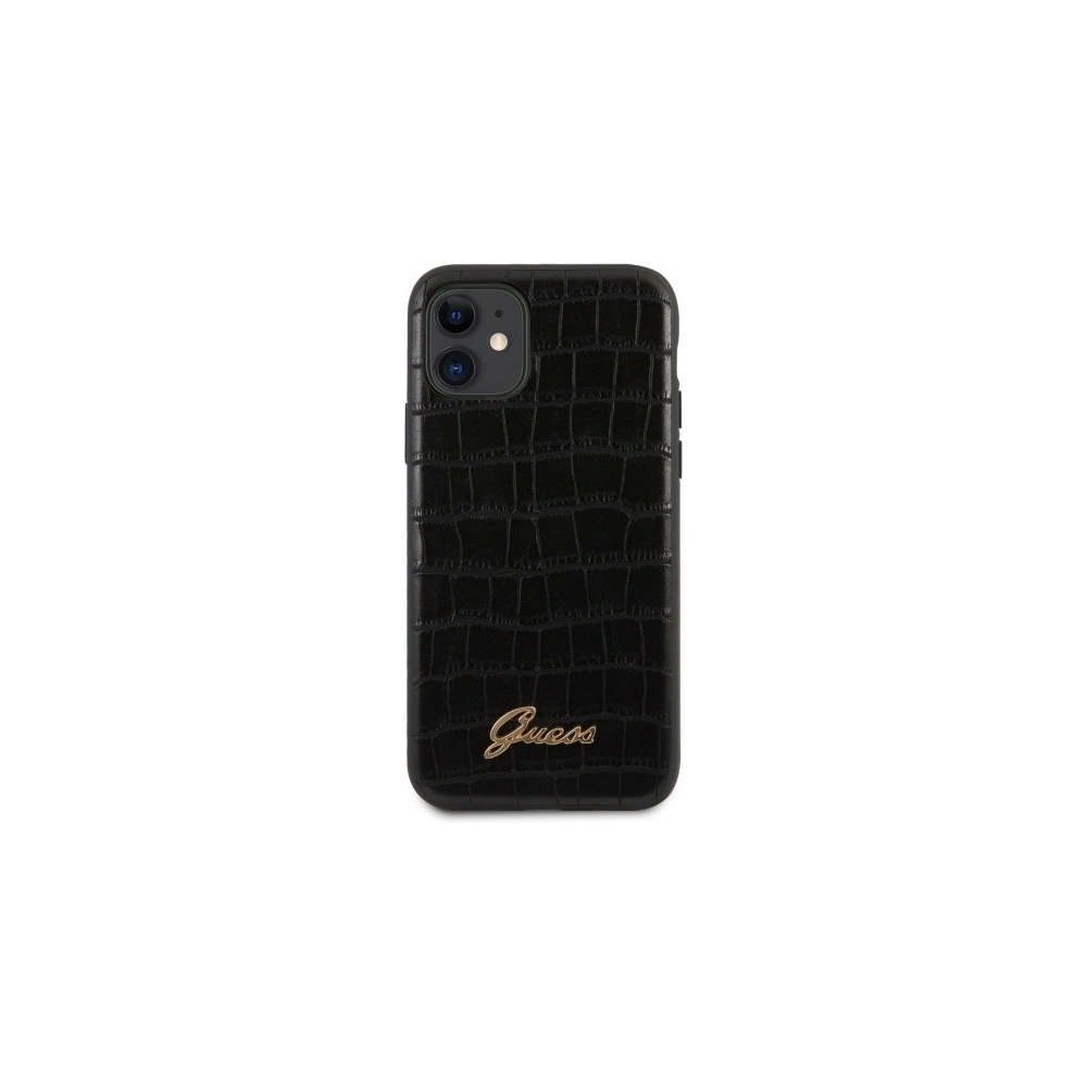 Hurtownia GSM - Etui Guess GUHCN61PCUMLCRBK Apple iPhone 11 czarny/black Croco Collection - GUE515BLK - {ean13} - Hurt