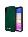 Etui Guess GUHCN61PCUMLCRDG Apple iPhone 11 zelená/tmavě zelená Croco Collection