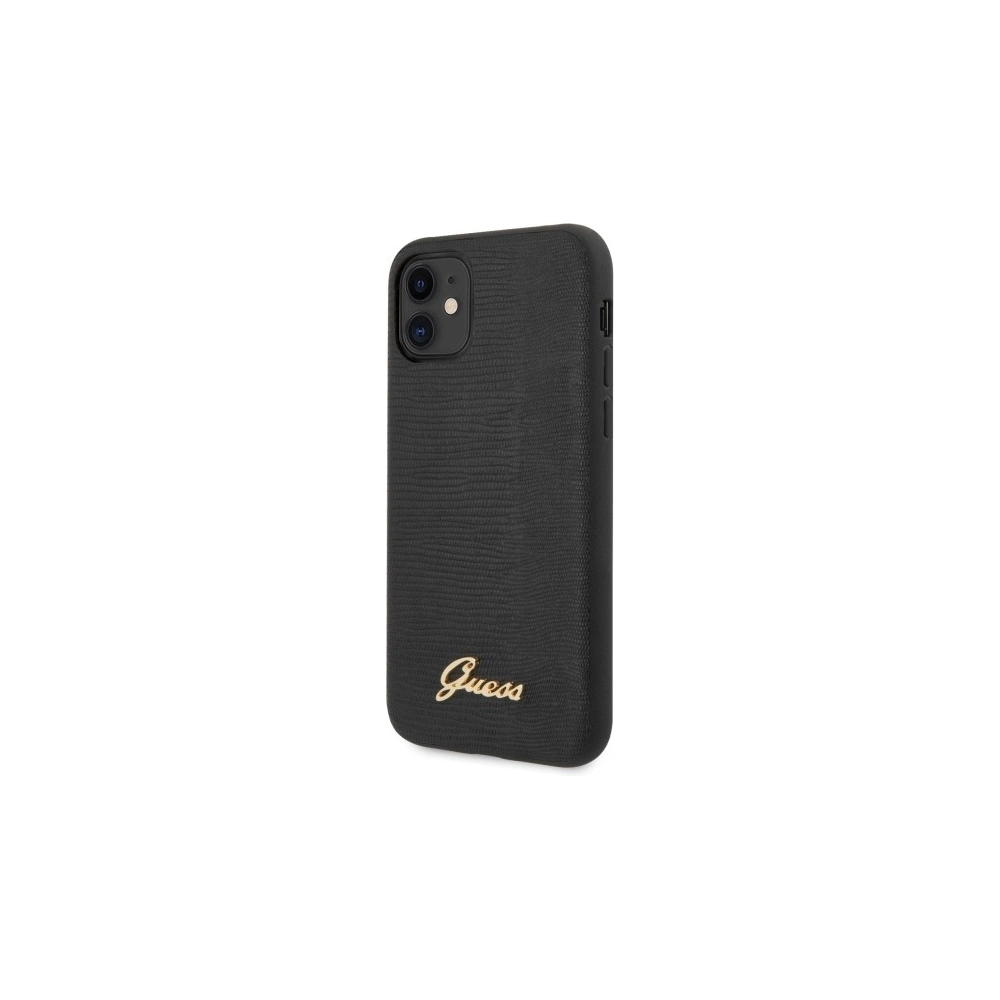Hurtownia GSM - Etui Guess GUHCN61PCUMLLIBK Apple iPhone 11 černý/black Lizard Collection - GUE517BLK - {ean13} - Hurt