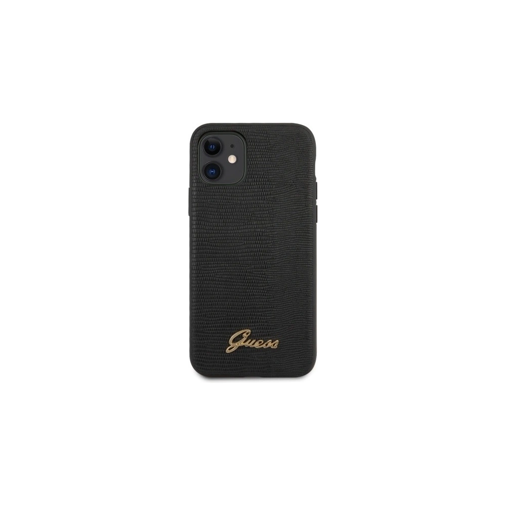 Hurtownia GSM - Etui Guess GUHCN61PCUMLLIBK Apple iPhone 11 černý/black Lizard Collection - GUE517BLK - {ean13} - Hurt