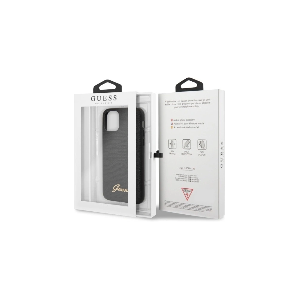 Hurtownia GSM - Etui Guess GUHCN61PCUMLLIBK Apple iPhone 11 černý/black Lizard Collection - GUE517BLK - {ean13} - Hurt