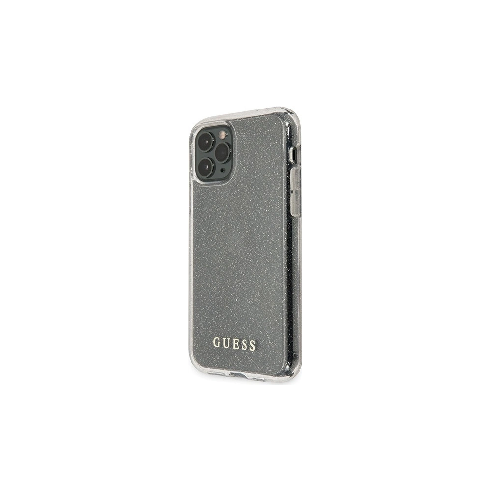 Hurtownia GSM - Etui Guess GUHCN65PCGLSI Apple iPhone 11 Pro Max stříbrný/silver tvrdý kryt Glitter - GUE519SLV - {ean13} - Hurt