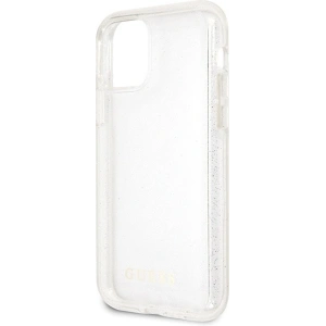 Wholesale Guess GUHCN65PCGLSI Apple iPhone 11 Pro Max silver hard case Glitter - GUE519SLV - {ean13} - Hurt