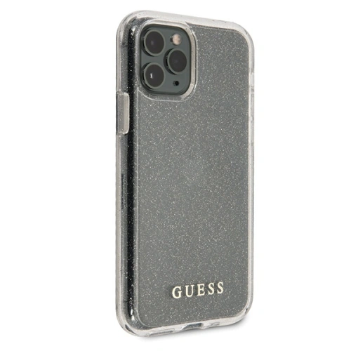 Etui Guess GUHCN65PCGLSI Apple iPhone 11 Pro Max srebrny/silver hard case Glitter
