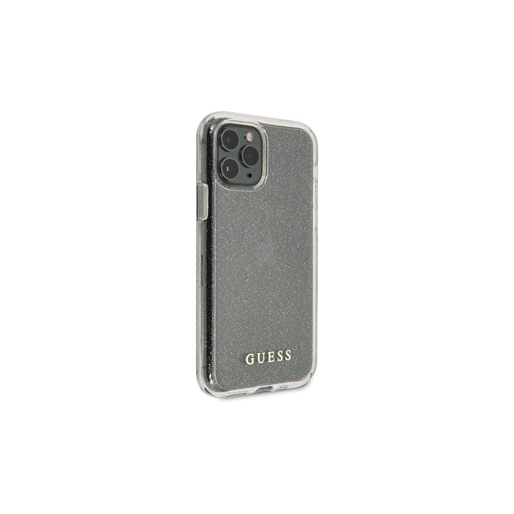 Hurtownia GSM - Etui Guess GUHCN65PCGLSI Apple iPhone 11 Pro Max stříbrný/silver tvrdý kryt Glitter - GUE519SLV - {ean13} - Hurt