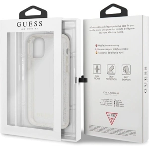 Hurtownia GSM - Case Guess GUHCN65PCGLSI Apple iPhone 11 Pro Max silber/hard case Glitter - GUE519SLV - {ean13} - Hurt