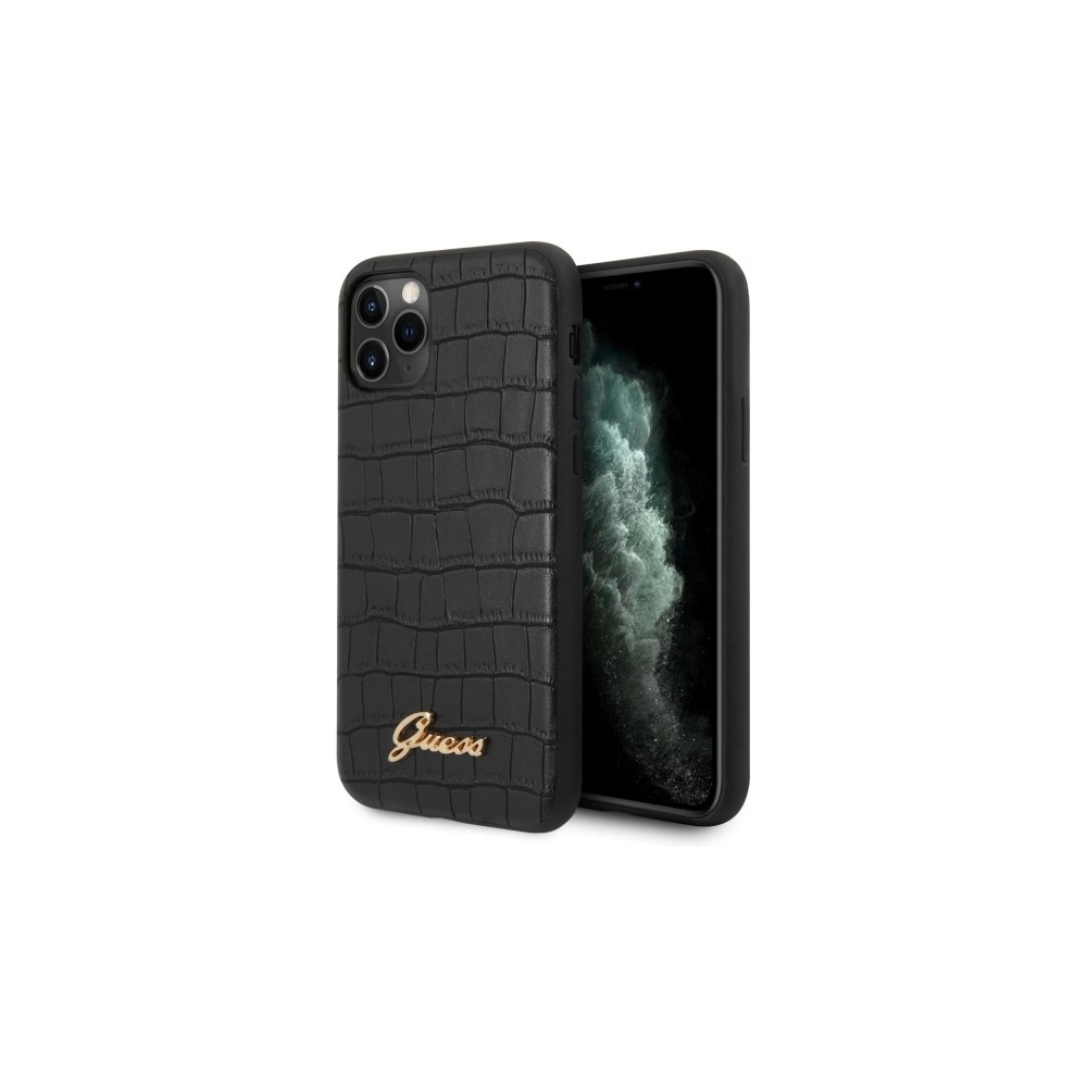 Hurtownia GSM - Case Guess GUHCN65PCUMLCRBK Apple iPhone 11 Pro Max schwarz/black Croco Collection - GUE520BLK - {ean13} - Hurt