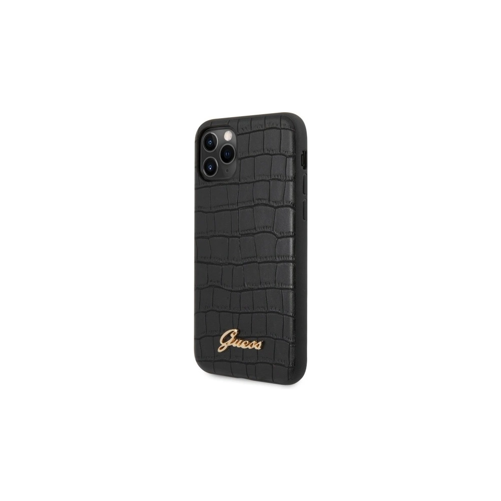 Hurtownia GSM - Case Guess GUHCN65PCUMLCRBK Apple iPhone 11 Pro Max schwarz/black Croco Collection - GUE520BLK - {ean13} - Hurt