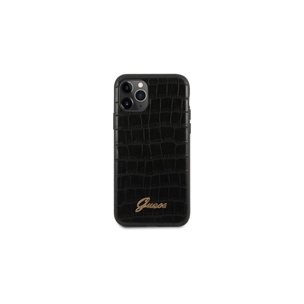 Hurtownia GSM - Case Guess GUHCN65PCUMLCRBK Apple iPhone 11 Pro Max schwarz/black Croco Collection - GUE520BLK - {ean13} - Hurt