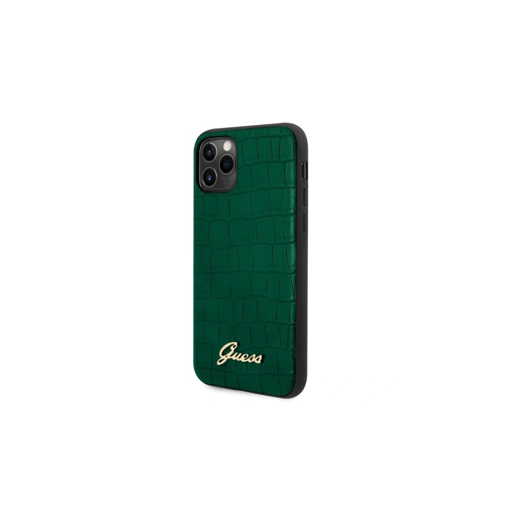 Hurtownia GSM - Case Guess GUHCN65PCUMLCRDG Apple iPhone 11 Pro Max grün/dunkelgrün Croco Collection - GUE521GRN - {ean13} - Hurt