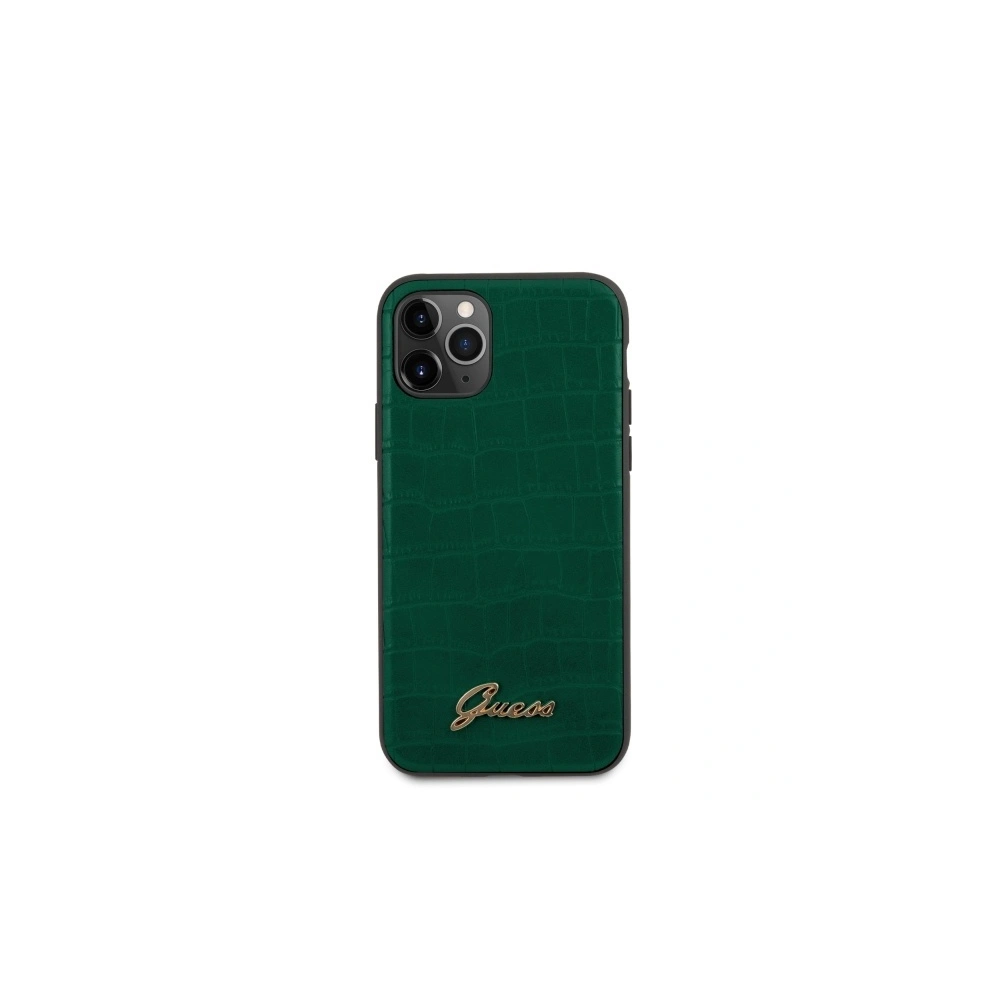 Hurtownia GSM - Case Guess GUHCN65PCUMLCRDG Apple iPhone 11 Pro Max grün/dunkelgrün Croco Collection - GUE521GRN - {ean13} - Hurt