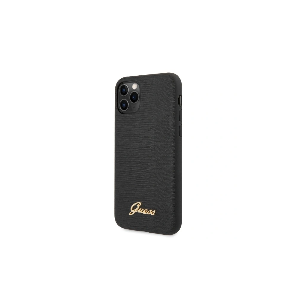 Hurtownia GSM - Case Guess GUHCN65PCUMLLIBK Apple iPhone 11 Pro Max schwarz/black Lizard Collection - GUE522BLK - {ean13} - Hurt
