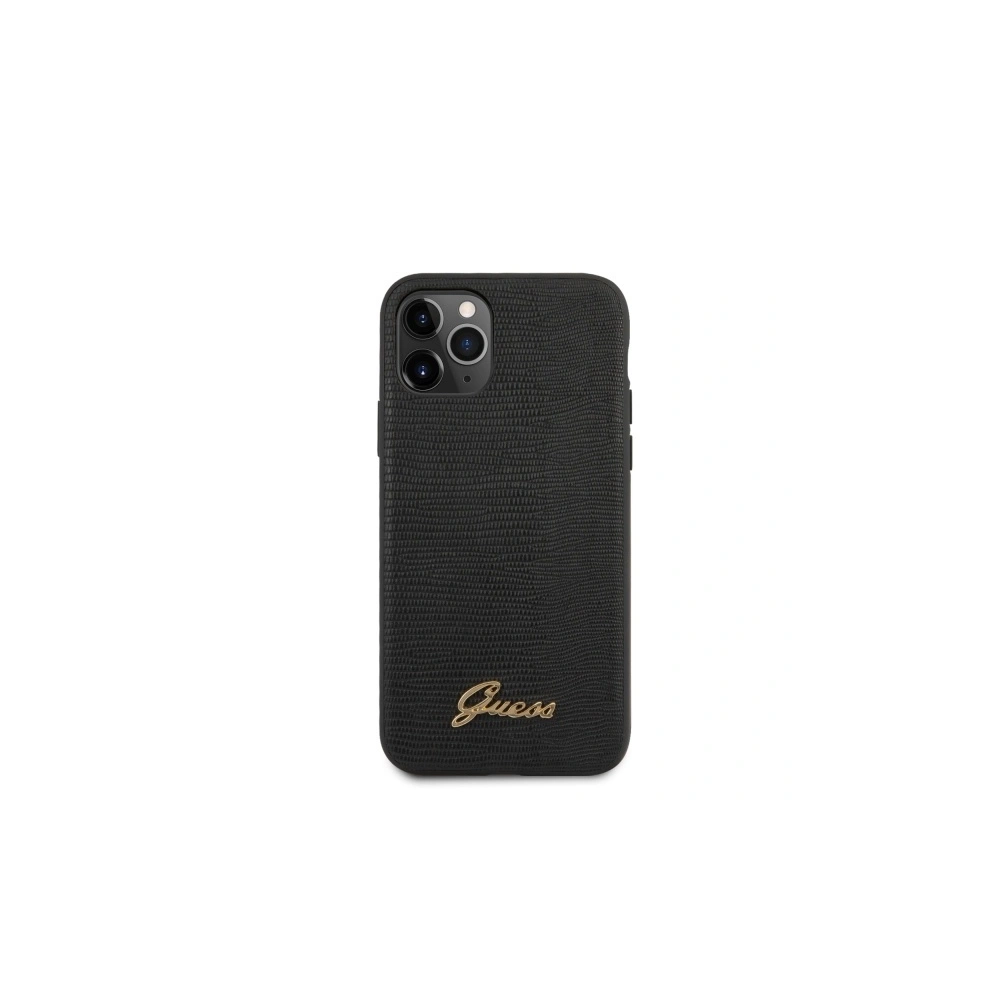 Hurtownia GSM - Case Guess GUHCN65PCUMLLIBK Apple iPhone 11 Pro Max schwarz/black Lizard Collection - GUE522BLK - {ean13} - Hurt