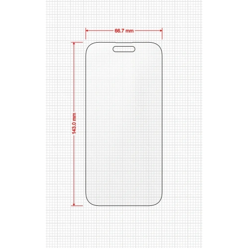 Folia matowa GrizzGlass MatteScreen Easy do Apple iPhone 15 Pro [2 PACK]