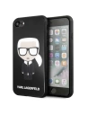Etui Karl Lagerfeld KLHCI8DLFKBK Apple iPhone SE 2022/SE 2020/8/7 černý/black hard case Iconic Karl Glitter