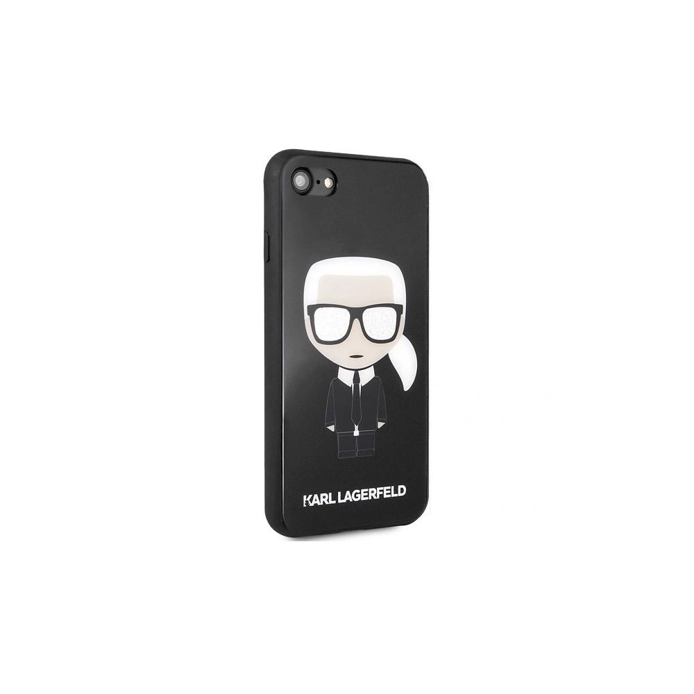 Hurtownia GSM - Etui Karl Lagerfeld KLHCI8DLFKBK Apple iPhone SE 2022/SE 2020/8/7 černý/black hard case Iconic Karl Glitter - KLD280BLK - {ean13} - Hurt