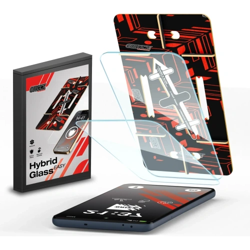 Szkło hybrydowe GrizzGlass HybridGlass Easy do Xiaomi Redmi 13 [2 PACK]