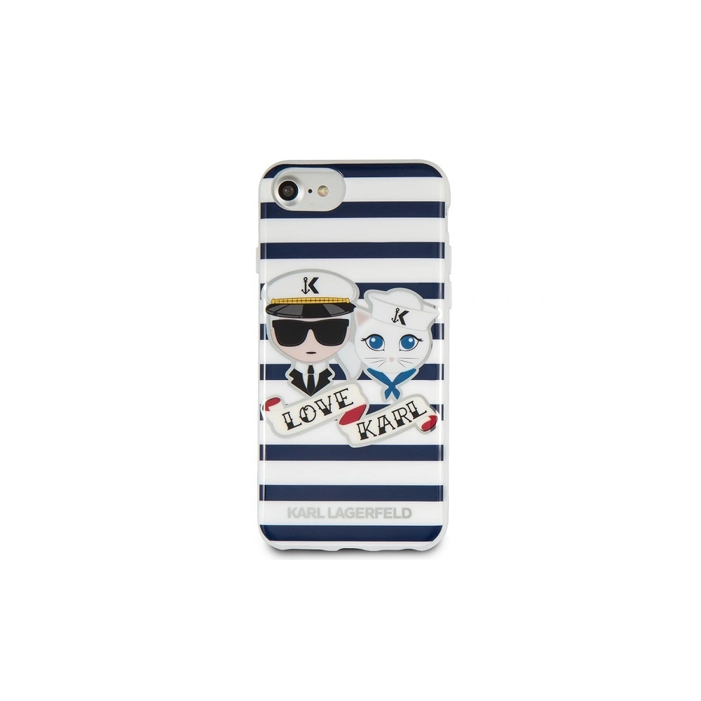 Hurtownia GSM - Etui Karl Lagerfeld KLHCP7KSS Apple iPhone SE 2022/SE 2020/8/7 tvrdý kryt Sailors Stripes - KLD283 - {ean13} - Hurt