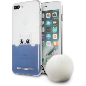 Hurtownia GSM - Case Karl Lagerfeld KLHCP7LTRGPABBL Apple iPhone 8/7 Plus Hardcase transparent/blau K-Peek a Boo - KLD284CLBLU - {ean13} - Hurt