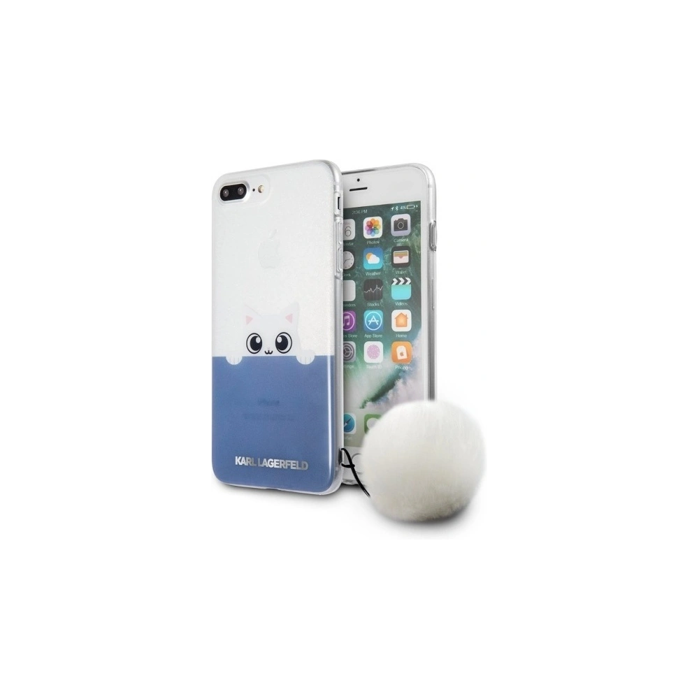 Wholesale Karl Lagerfeld KLHCP7LTRGPABBL Apple iPhone 8/7 Plus hardcase blue K-Peek a Boo - KLD284CLBLU - {ean13} - Hurt