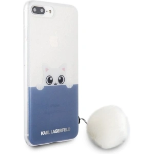Hurtownia GSM - Etui Karl Lagerfeld KLHCP7LTRGPABBL Apple iPhone 8/7 Plus hardcase transparent/blue K-Peek a Boo - KLD284CLBLU - {ean13} - Hurt
