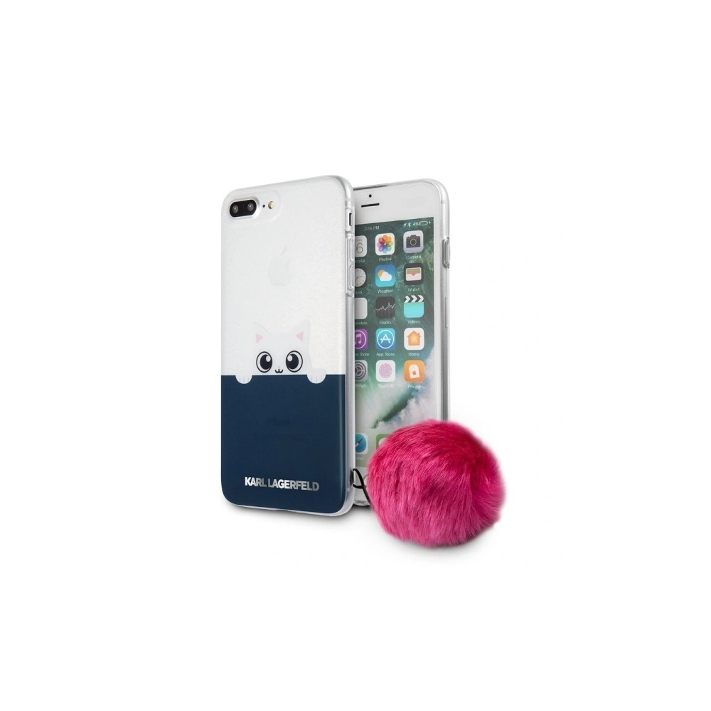 Hurtownia GSM - Etui Karl Lagerfeld KLHCP7LTRGPABPI Apple iPhone 8/7 Plus hardcase transparent/pink K-Peek a Boo - KLD285CLPNK - {ean13} - Hurt