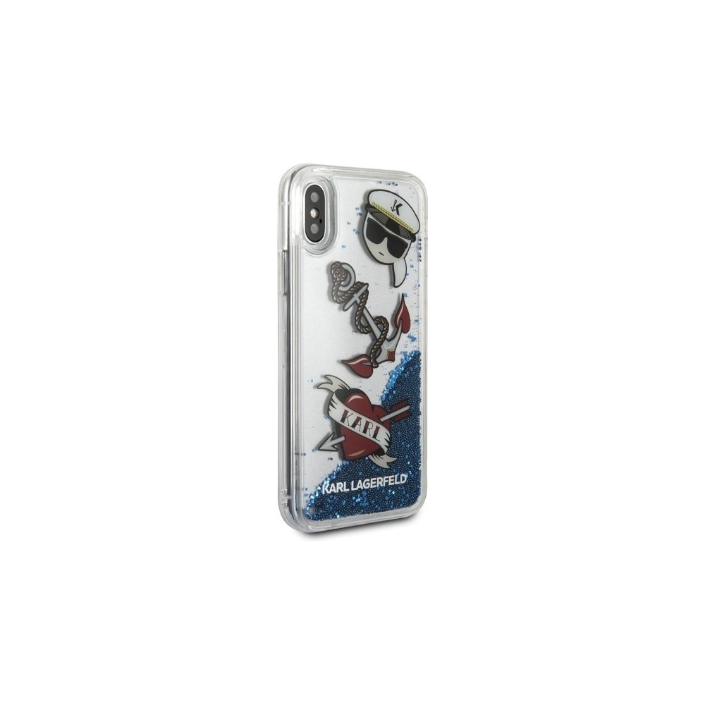 Hurtownia GSM - Etui Karl Lagerfeld KLHCPXKSG Apple iPhone X/XS tvrdý kryt Captain Karl Liquid Glitter - KLD288 - {ean13} - Hurt