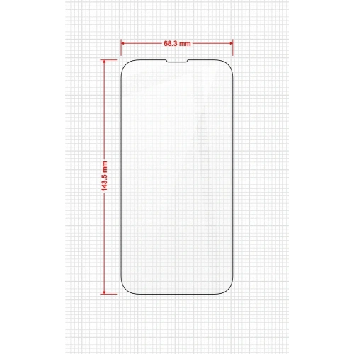 Szkło hybrydowe GrizzGlass HybridGlass Easy do Apple iPhone 16e / 14 / 13 / 13 Pro [2 PACK]