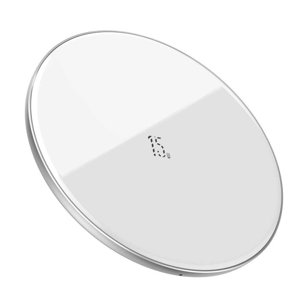Hurtownia GSM - Bezprzewodowa ładowarka indukcyjna Baseus Simple, 15W (biała) - BSU1369WHT - {ean13} - Hurt
