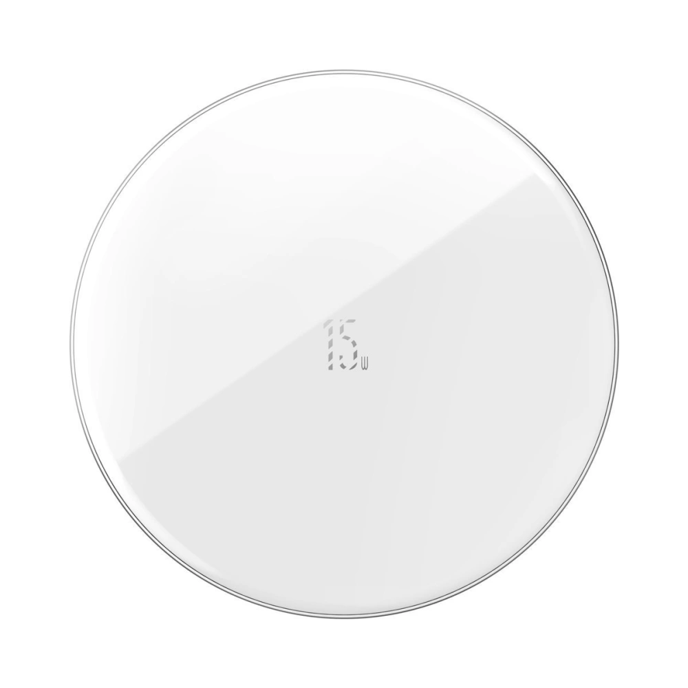 Hurtownia GSM - Bezprzewodowa ładowarka indukcyjna Baseus Simple, 15W (biała) - BSU1369WHT - {ean13} - Hurt