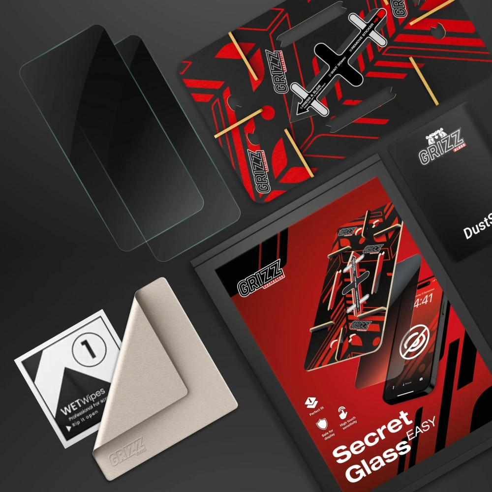 Hurtownia GSM - GrizzGlass TajnéSklo Snadné Samsung Galaxy M55 [2 BALENÍ] - GRZ13261 - {ean13} - Hurt