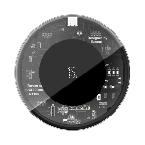 Bezprzewodowa ładowarka indukcyjna Baseus Simple, 15W (przezroczysta)