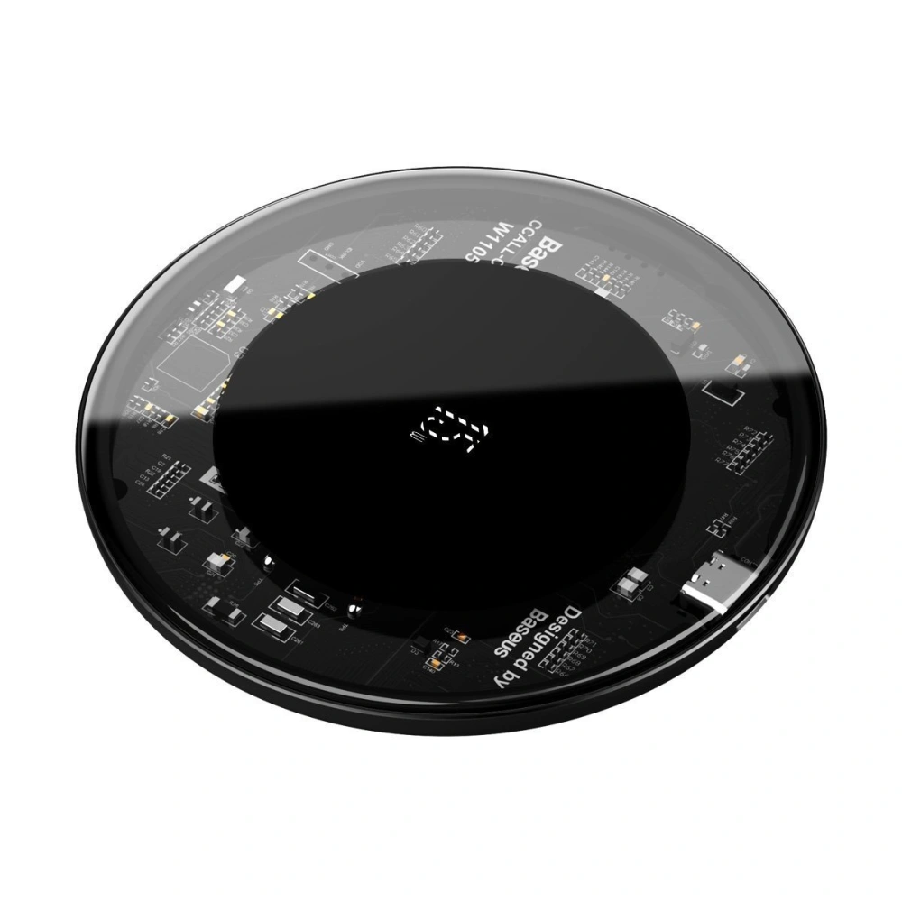 Hurtownia GSM - Bezprzewodowa ładowarka indukcyjna Baseus Simple, 15W (przezroczysta) - BSU1370CL - {ean13} - Hurt